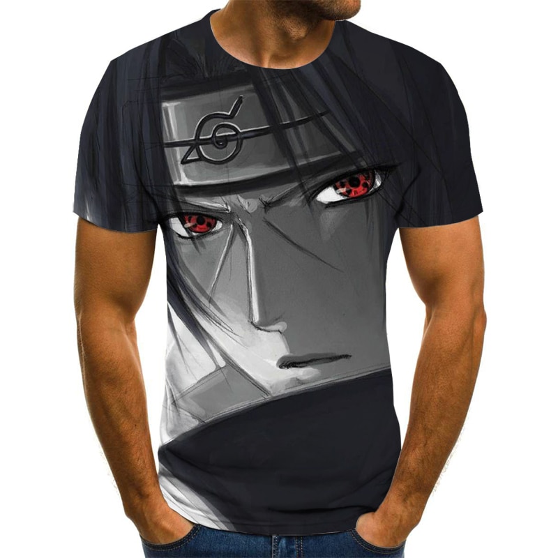 Camiseta Camisa 3d Full Anime Naruto Uzumaki Desenho Animado