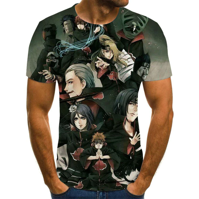 Compra online de Japonês streetwear e menina anime camiseta roupas